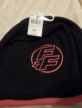 Black Beanie with Pink Embroidered Fast And Furious Logo NWT